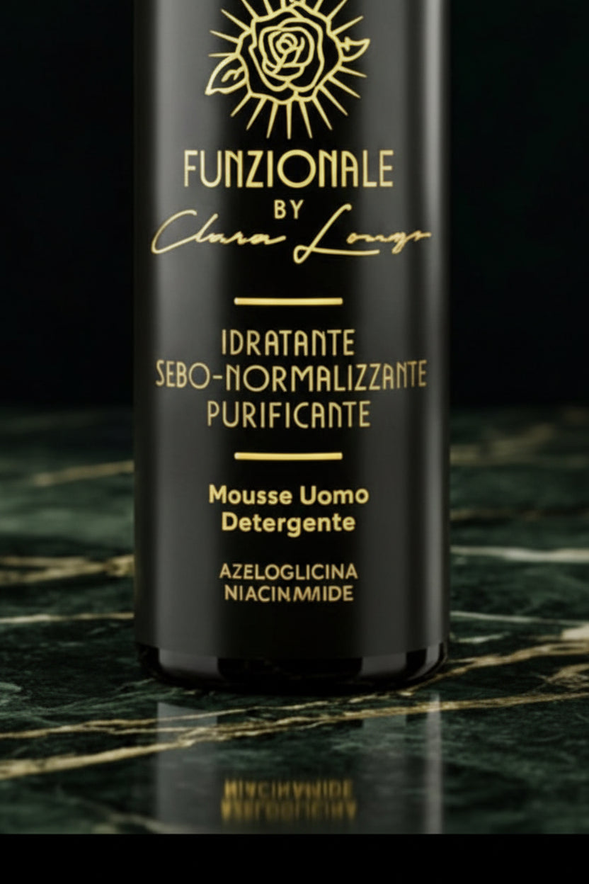 mousse uomo detergente - pelle acneica