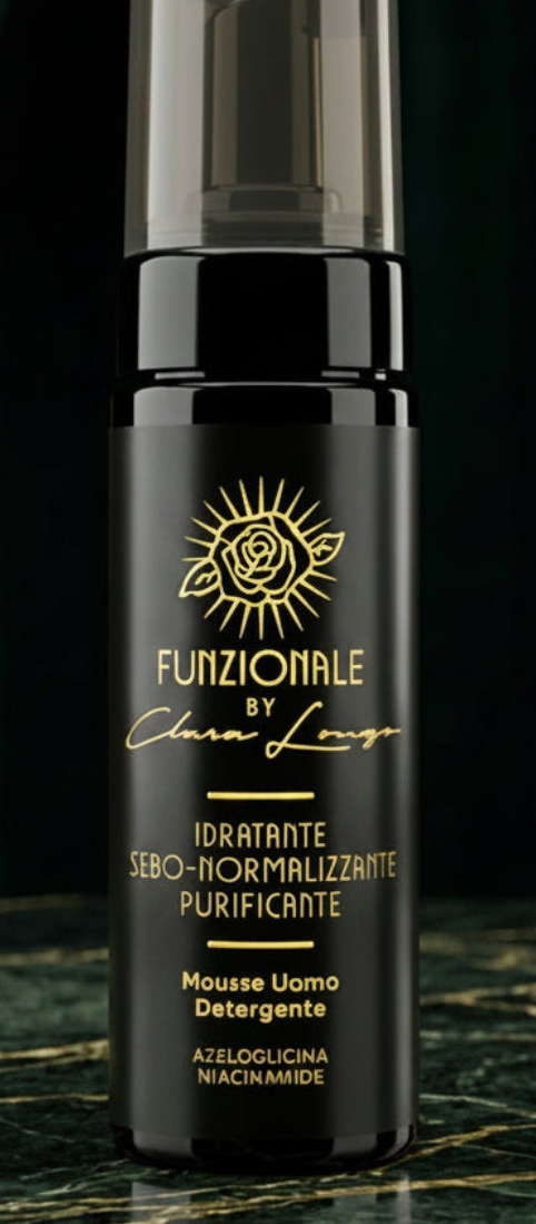 mousse uomo detergente - pelle acneica