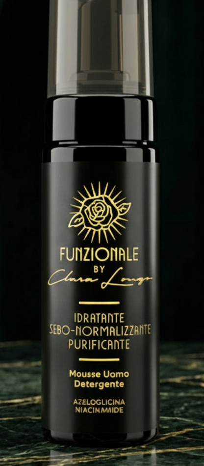 Mousse Uomo Detergente - Pelle Acneica