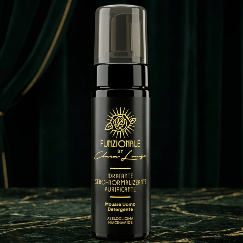 mousse uomo detergente - pelle acneica